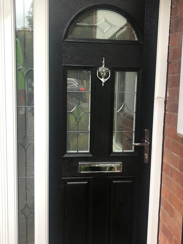 Black Composite Door Installation in Codsall